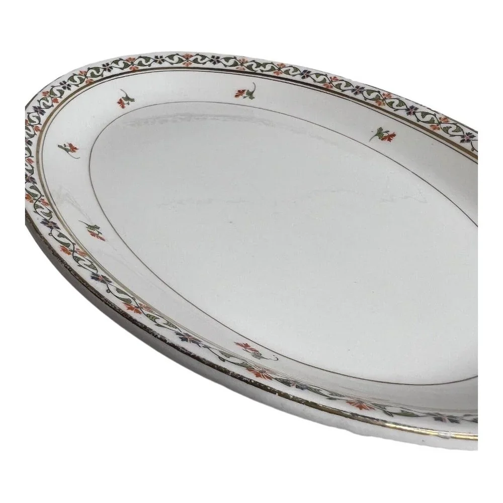 Vintage John Haddock Sons Royal Vitreous England Small Serving Tray Platter 11.5